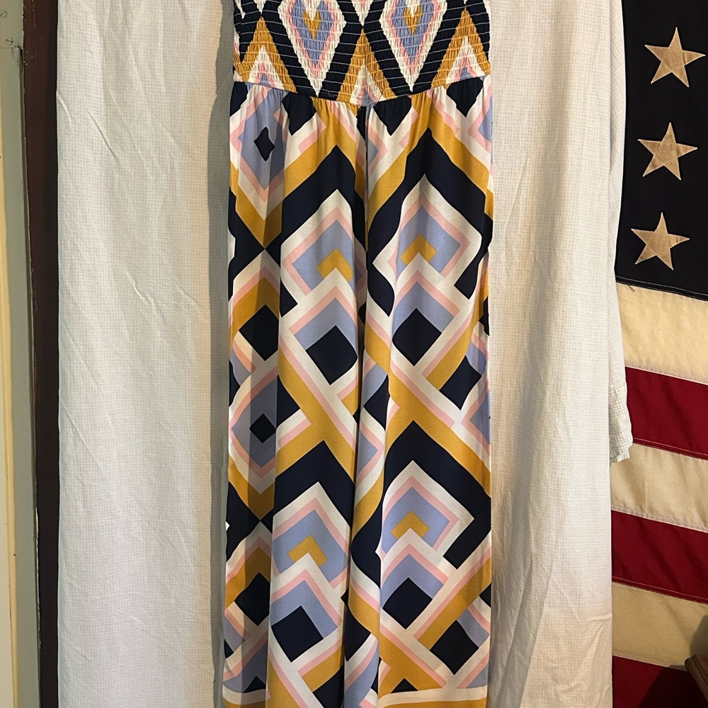 Forever 21 Multicolor Geometric Jumpsuit